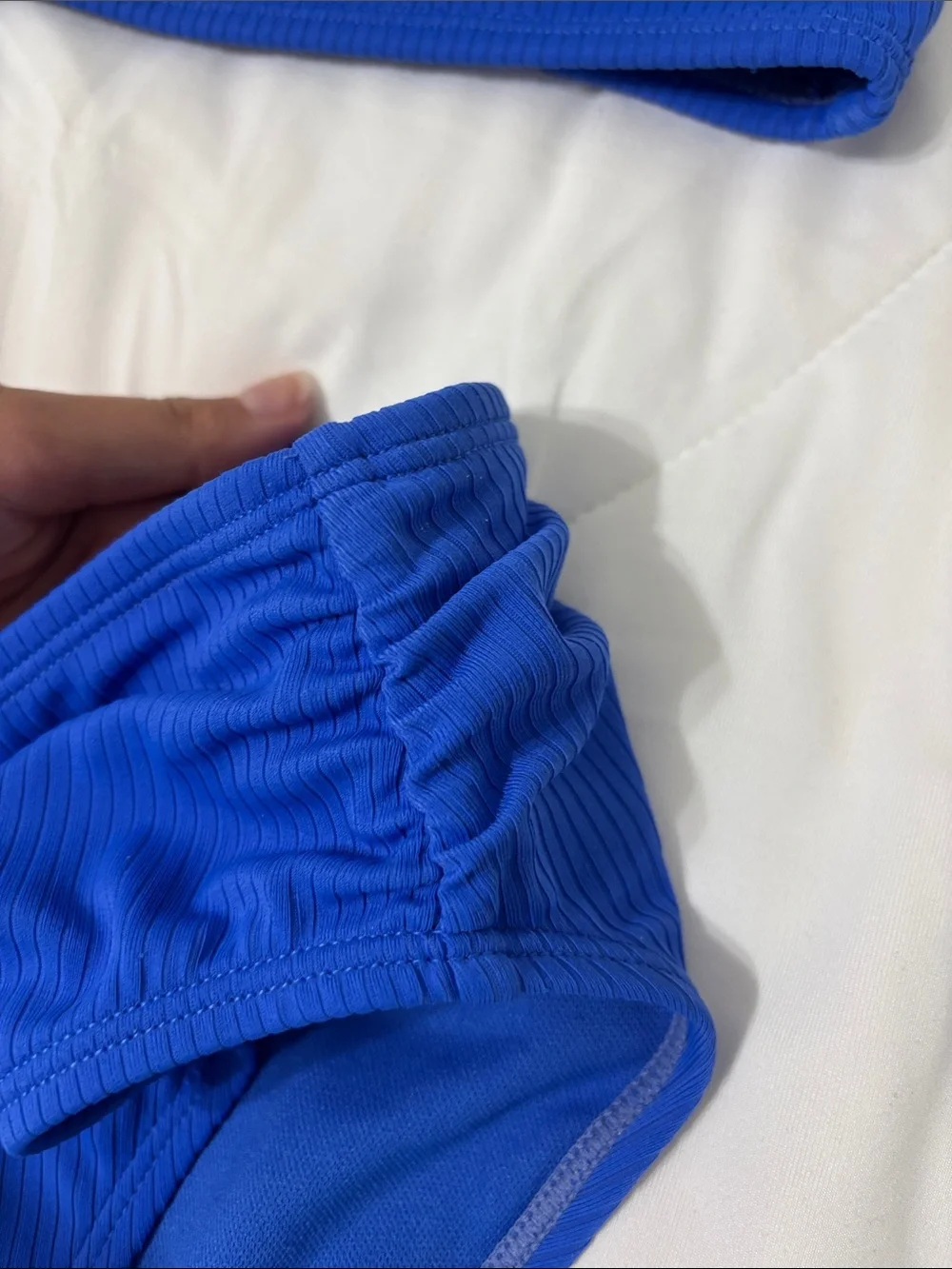 Target Girls Bright Blue Ribbed Two-Piece Swim Bikini